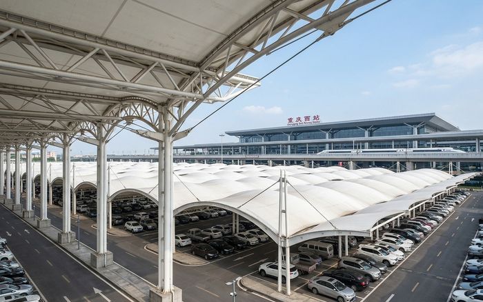 粤港澳大湾区综合交通枢纽 超大型地面公共停车雨棚